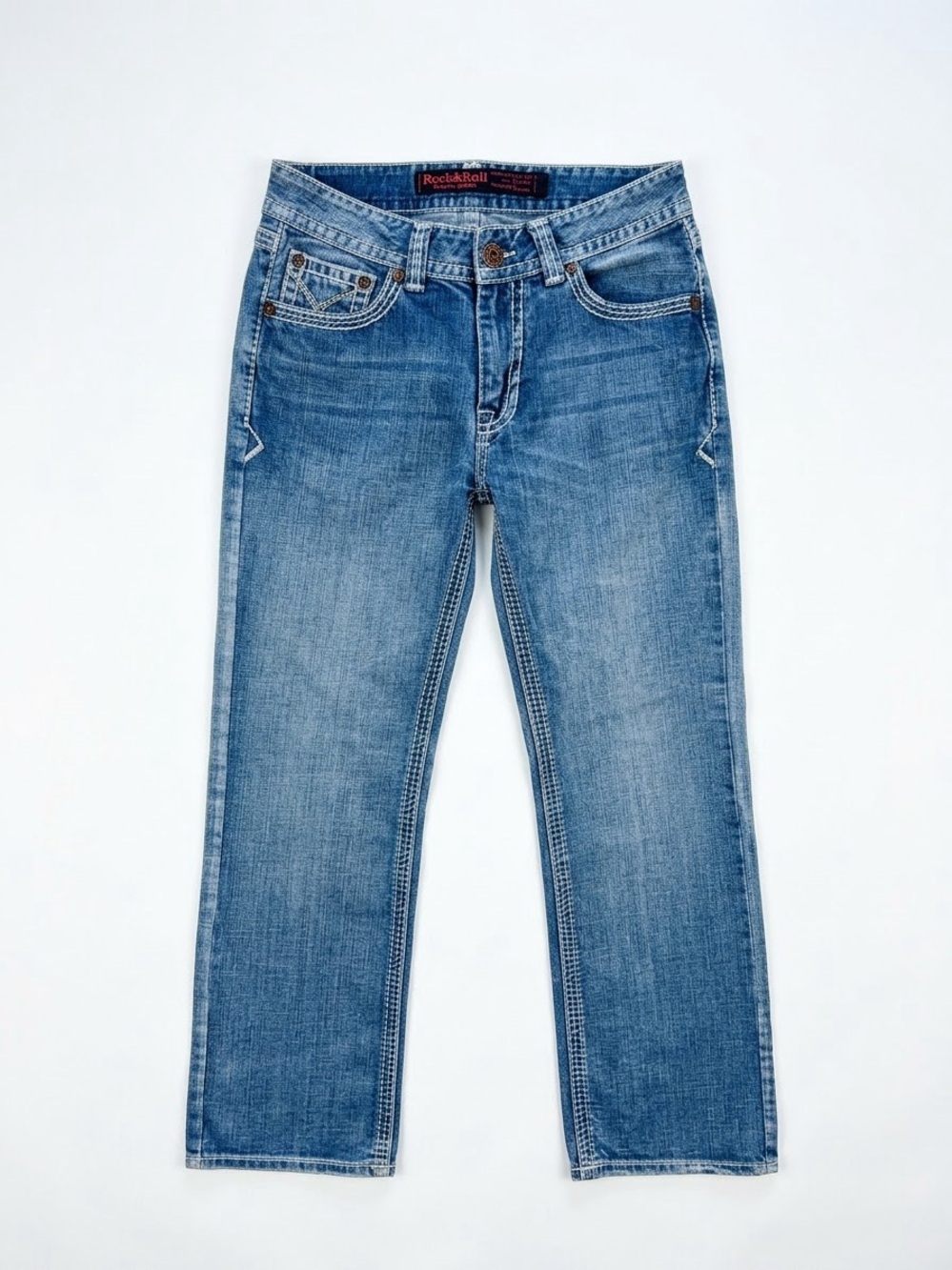 Rock & Roll Cowboy Jeans Men's 31x32 Double Stitch Straight Y2K-style
